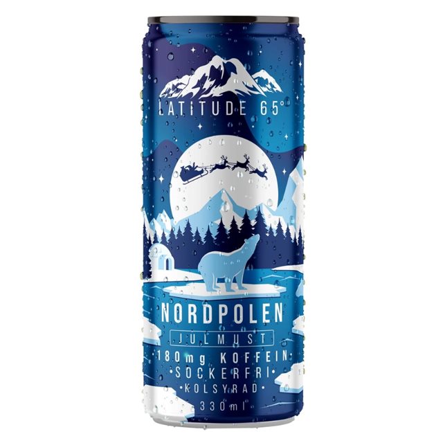 Latitude 65 Nordpolen Julmust 330ml | Drycker - Energidryck - Sockerfri energidryck | Gymkraft
