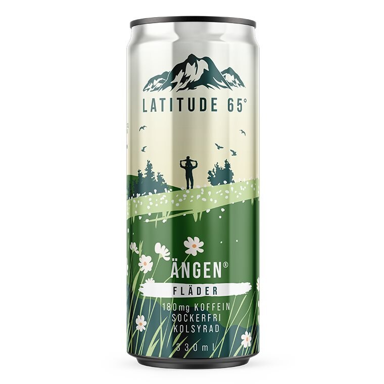 Latitude 65 Ängen Fläder 330ml | Drycker - Energidryck - Sockerfri energidryck | Gymkraft