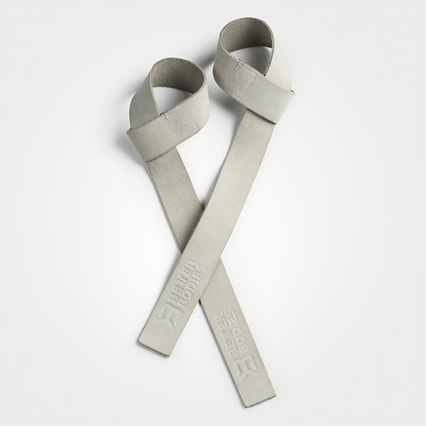 Better Bodies Leather lift straps Foggy | Träningstillbehör - Remmar & Lindor | Gymkraft