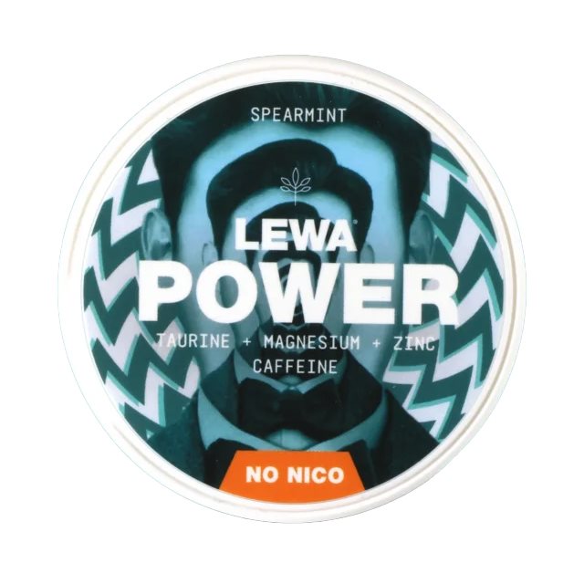 LEWA Power Spearmint Nikotinfritt snus 10-pack | Kosttillskott - Prestationshöjare - Koffeintabletter | Gymkraft