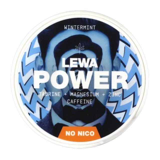 LEWA Power Wintermint Nikotinfritt snus 10-pack | Kosttillskott - Prestationshöjare - Koffeintabletter | Gymkraft