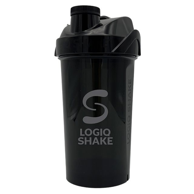 LogIQ Shake Black/Silver 700ml | Träningstillbehör - Vattenflaskor & Shakers | Gymkraft