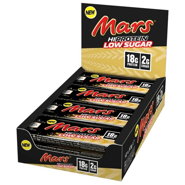 Mars HI Protein Bars Low Sugar 12x57g | Kosttillskott - Träningstillskott - Efter träning | Gymkraft