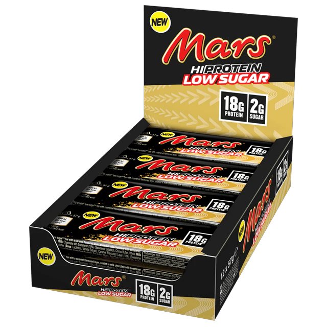 Mars HI Protein Bars Low Sugar 12x57g | Kosttillskott - Träningstillskott - Efter träning | Gymkraft