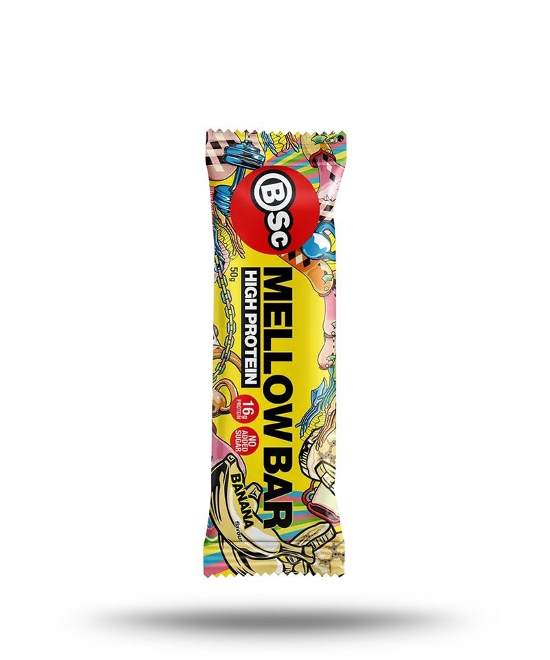 BSC Mellow Bar Banana 50g | Kampanjer 1 - Snacks kampanj! Köp minst 3 - få 15% EXTRA rabatt | Gymkraft