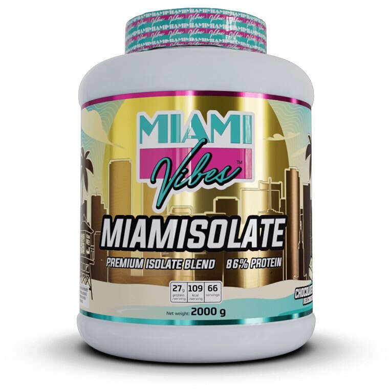 Miami Vibes Miamisolate Chocolate Dream 2000g | Kosttillskott - Proteinpulver - Vassleprotein - Vassleisolat | Gymkraft
