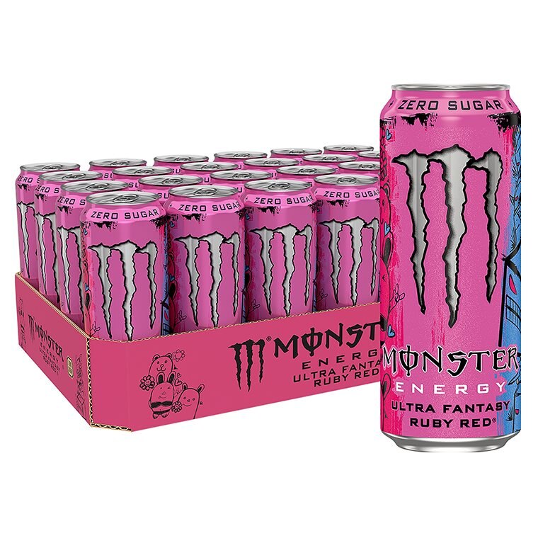 Monster Energy Ultra Fantasy Ruby Red 24x500ml | Kampanjer 1 - Superdeal! Monster Energy - 2 för 699 kr | Gymkraft