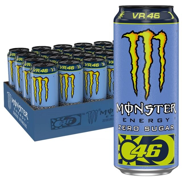 Monster Energy Valentino Rossi VR46 Zero Sugar 24x500ml | Kampanjer 1 - Superdeal! Monster Energy - 2 för 699 kr | Gymkraft