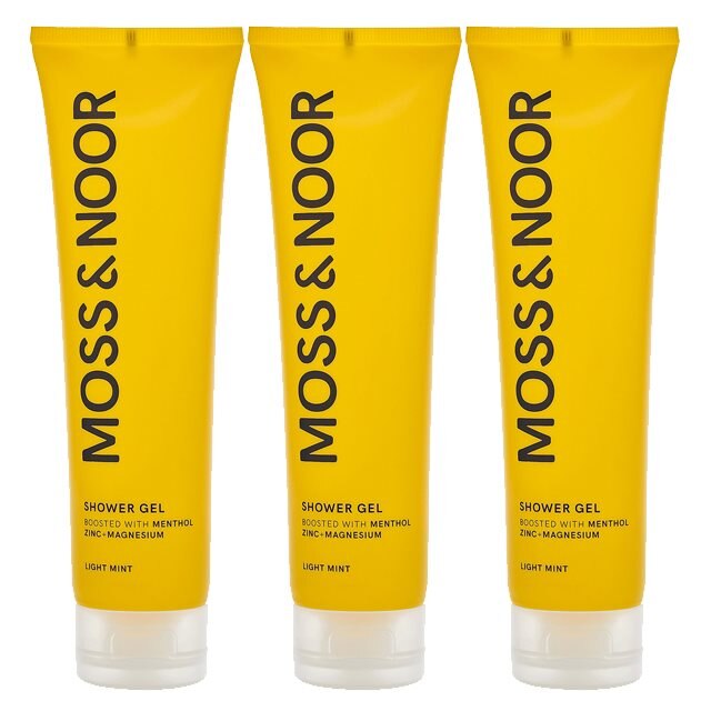 Moss & Noor After Workout Shower Gel Light Mint 150ml 3-pack | Kampanjer 1 - Moss & Noor - 20% rabatt! | Gymkraft