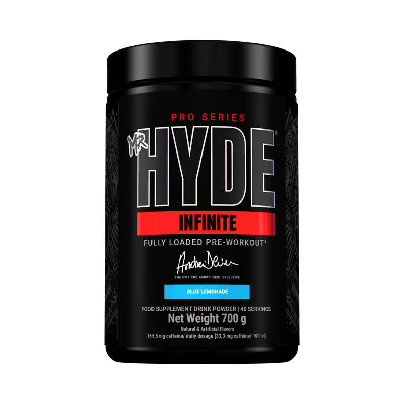 Pro Supps Mr Hyde Infinite Blue Lemonade 40 serveringar | Kosttillskott - Prestationshöjare - PWO - Pre-Workout - PWO Pulver | Gymkraft