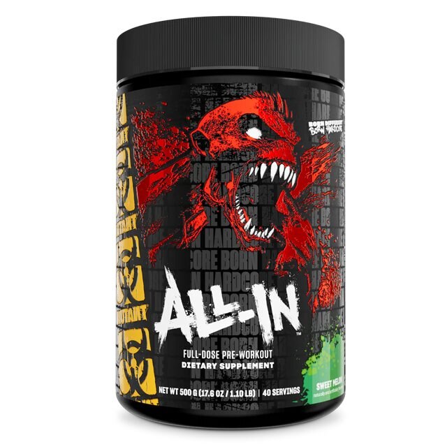 Mutant All In Sweet Melon 40 Serveringar | Kosttillskott - Prestationshöjare - PWO - Pre-Workout - PWO Pulver | Gymkraft