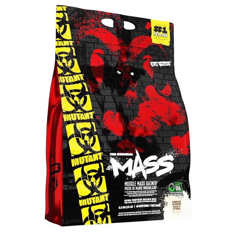 Mutant Mass Cookies & Cream 6,8kg | Kosttillskott - Proteinpulver - Vassleprotein - Vassleproteinkoncentrat | Gymkraft