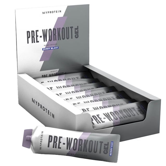 MyProtein PWO Gel Berry Blast 12x50g | Kosttillskott - Prestationshöjare - PWO - Pre-Workout - PWO Shots / Dryck | Gymkraft