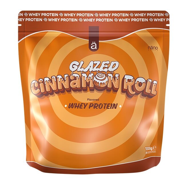 Näno Supps Whey Protein Glazed Cinnamon Roll 1kg | Kosttillskott - Proteinpulver - Vassleprotein - Whey 100 | Gymkraft