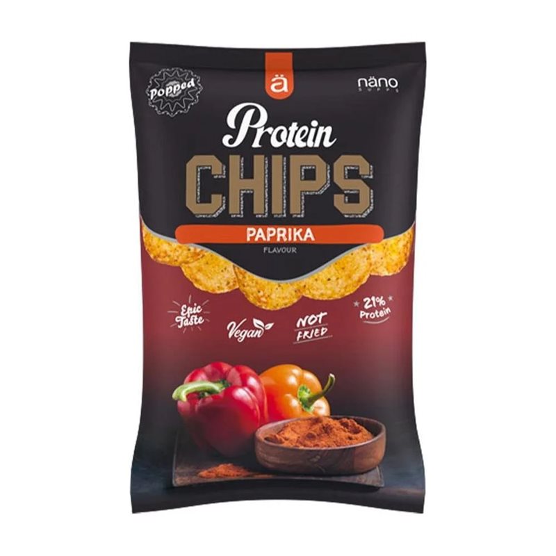 Näno Supps Protein Chips Paprika 40 g | Kampanjer 1 - Snacks kampanj! Köp minst 3 - få 15% EXTRA rabatt | Gymkraft