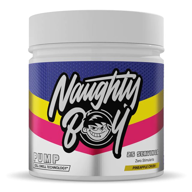 Naughty Boy Pump Pineapple Crush 400g | Kosttillskott - Prestationshöjare - PWO - Pre-Workout - PWO Pulver | Gymkraft