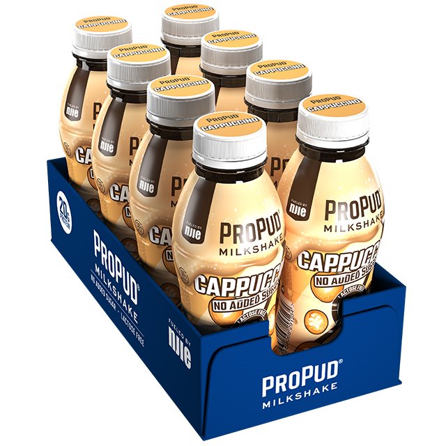 Njie ProPud Protein Milkshake Cappuccino 8x330ml | Hälsokost - Livsmedel - Mellanmål | Gymkraft