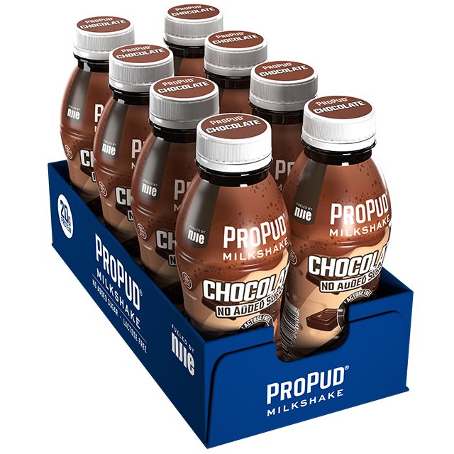 Njie ProPud Protein Milkshake Chocolate 8x330ml | Hälsokost - Livsmedel - Mellanmål | Gymkraft
