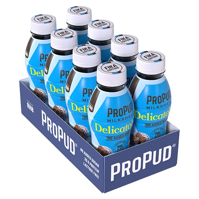 Njie ProPud Protein Milkshake Delicatoboll 8x330ml | Hälsokost - Livsmedel - Mellanmål | Gymkraft