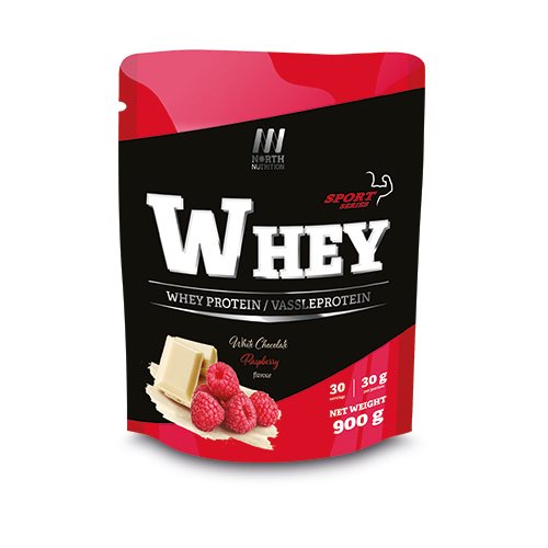 North Nutrition Whey White Chocolate/Raspberry 900g