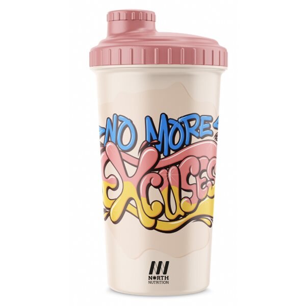 North Nutrition Shaker No More Excuses Peach 700ml