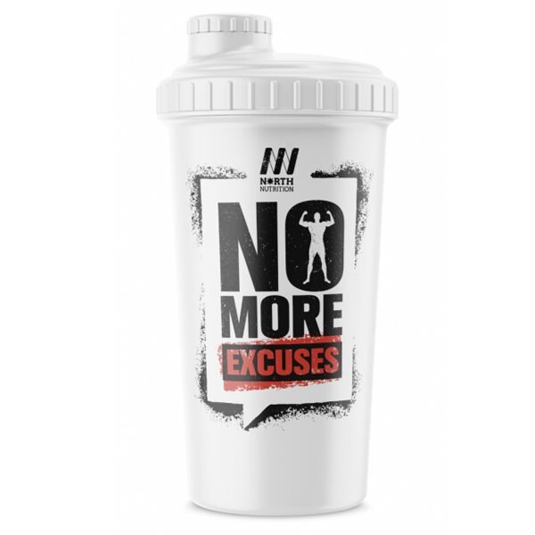 North Nutrition Shaker No More Excuses White 700ml