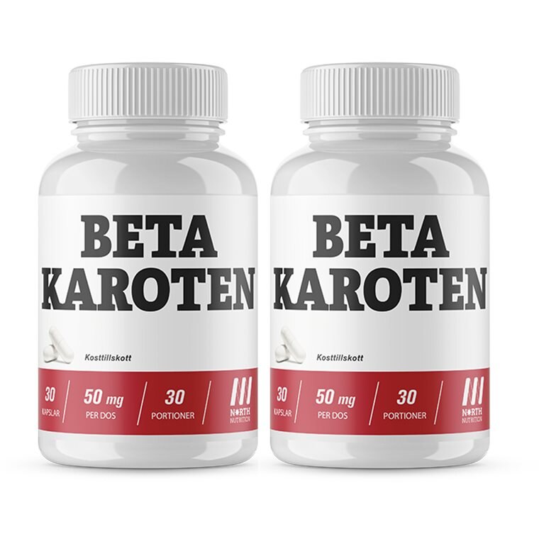 North Nutrition Betakaroten 50mg 2x30 Kapslar | Kampanjer - Kom i beachform till sommaren | Gymkraft