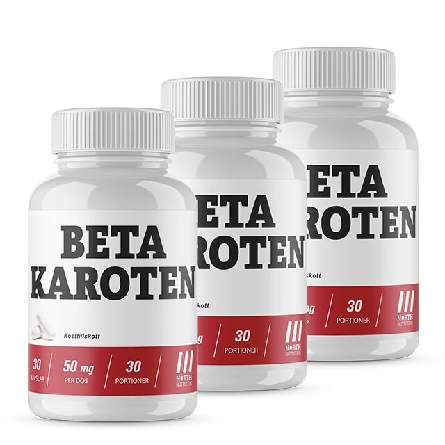 North Nutrition Betakaroten 50mg 3x30 Kapslar