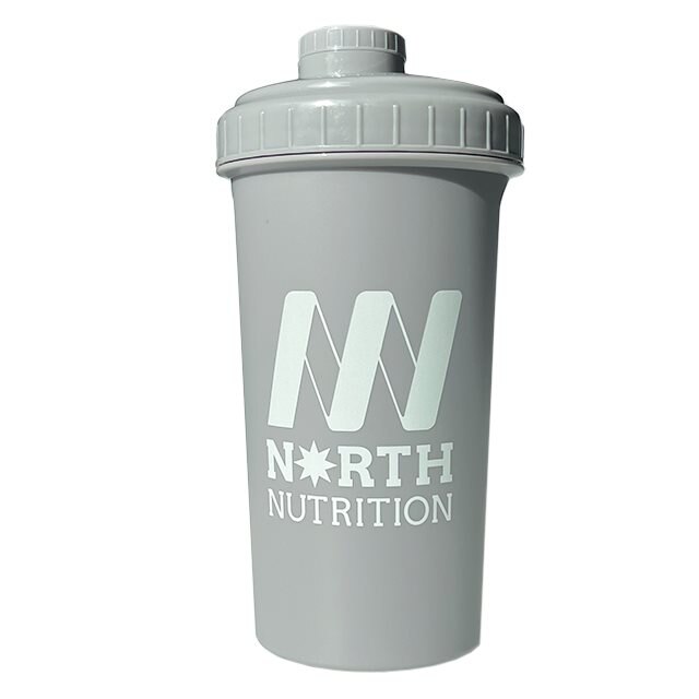North Nutrition Shaker Grey 700ml | Träningstillbehör - Vattenflaskor & Shakers | Gymkraft