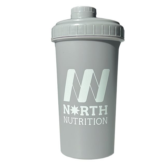 North Nutrition Shaker Grey 700ml | Träningstillbehör - Vattenflaskor & Shakers | Gymkraft