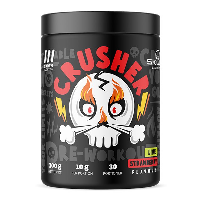 North Nutrition Skull Crusher Strawberry Lime 300g | Kosttillskott - Prestationshöjare - PWO - Pre-Workout - PWO med koffein | Gymkraft