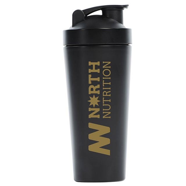 North Nutrition Steel Shaker Black 800ml