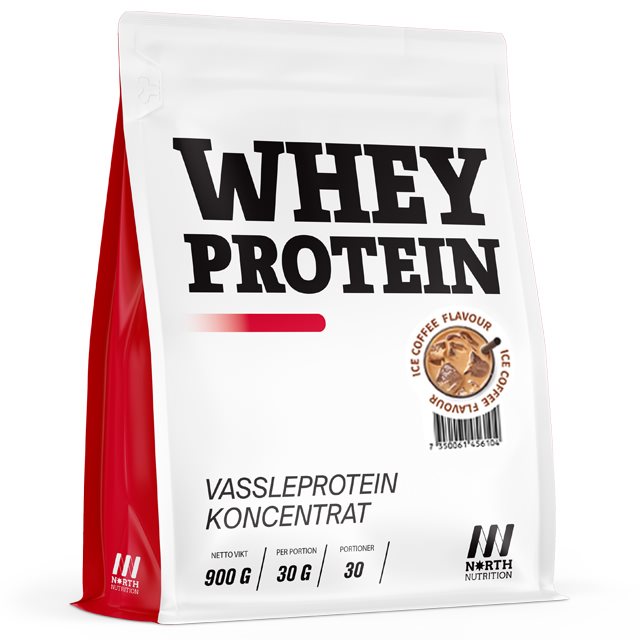North Nutrition Whey Ice Coffee 900g | Kosttillskott - Proteinpulver - Vassleprotein - Vassleproteinkoncentrat | Gymkraft