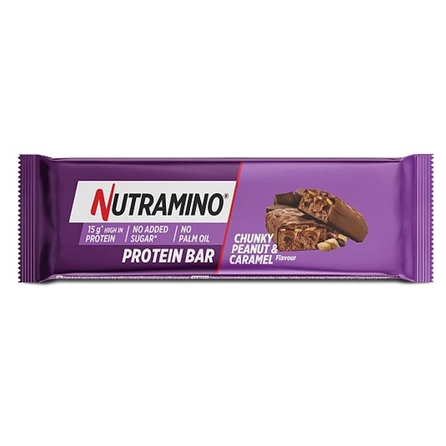 Nutramino Proteinbar Chunky Peanut Caramel 55g | Kampanjer 1 - Bars Mix&Match 10-pack | Gymkraft