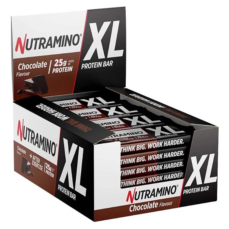 Nutramino XL Proteinbar Chocolate 16x74g | Kampanjer 1 - Bars Kampanj! Köp minst 3 - Få 15% EXTRA rabatt! | Gymkraft