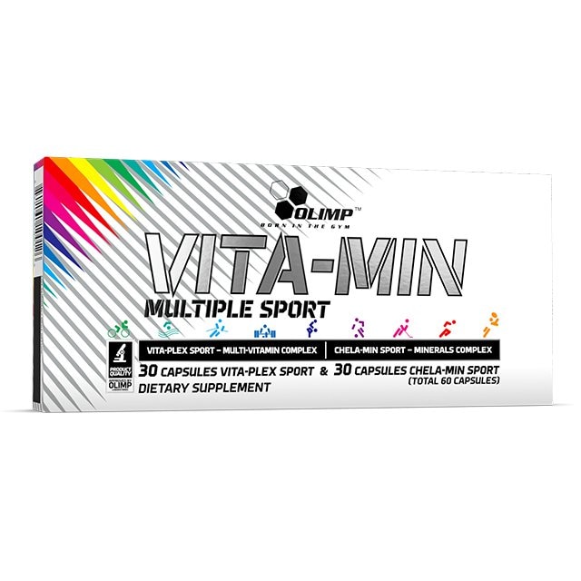 Olimp Sport Nutrition Vita-Min Multiple Sport 60 Kapslar | Kosttillskott - Vitaminer & Mineraler - Multivitamin | Gymkraft