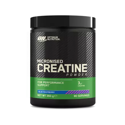 Optimum Nutrition Creatine Powder Blue Raspberry 360g | Kosttillskott - Kreatin - Kreatin monohydrat | Gymkraft