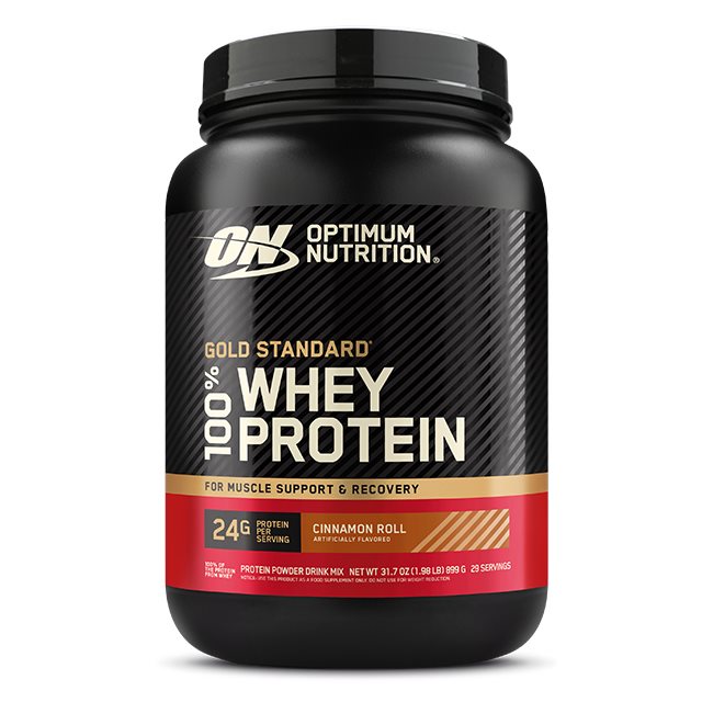 Optimum Nutrition Gold Standard 100% Whey Cinnamon Roll 908g | Kosttillskott - Proteinpulver - Vassleprotein - Vassleproteinkoncentrat | Gymkraft