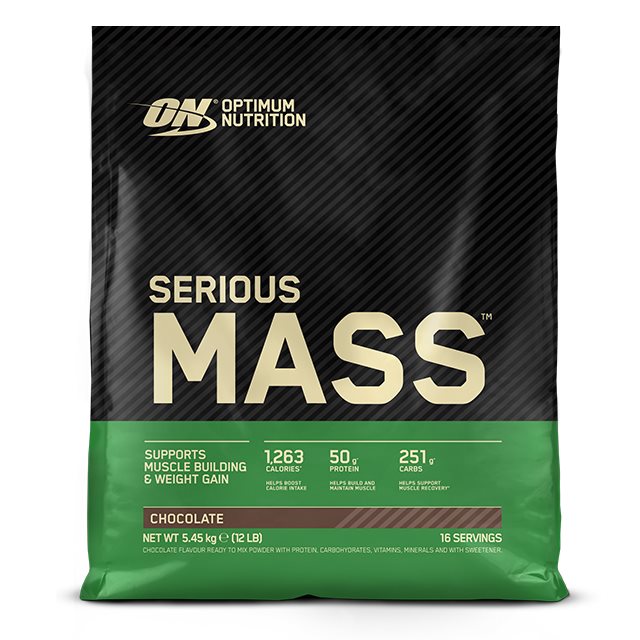 Optimum Nutrition Serious Mass Chocolate 5455g | Kosttillskott - Träningstillskott - Efter träning | Gymkraft