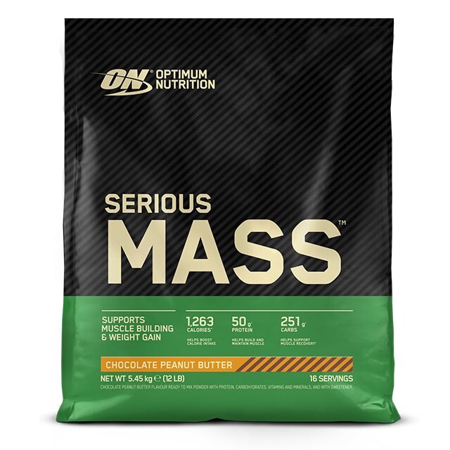 Optimum Nutrition Serious Mass Chocolate Peanut Butter 5455g | Kosttillskott - Viktkontroll - Viktökning | Gymkraft