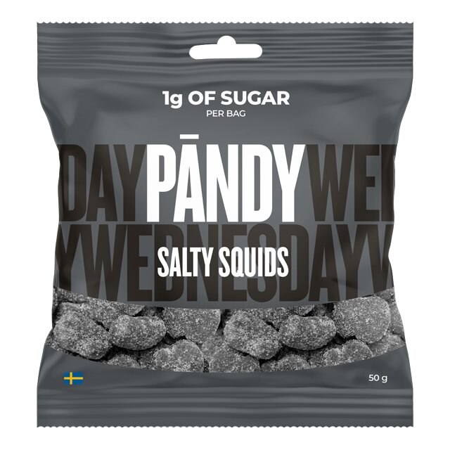 Pändy Candy Salty Squids 50g | Hälsokost - Livsmedel - Snack & Godis | Gymkraft