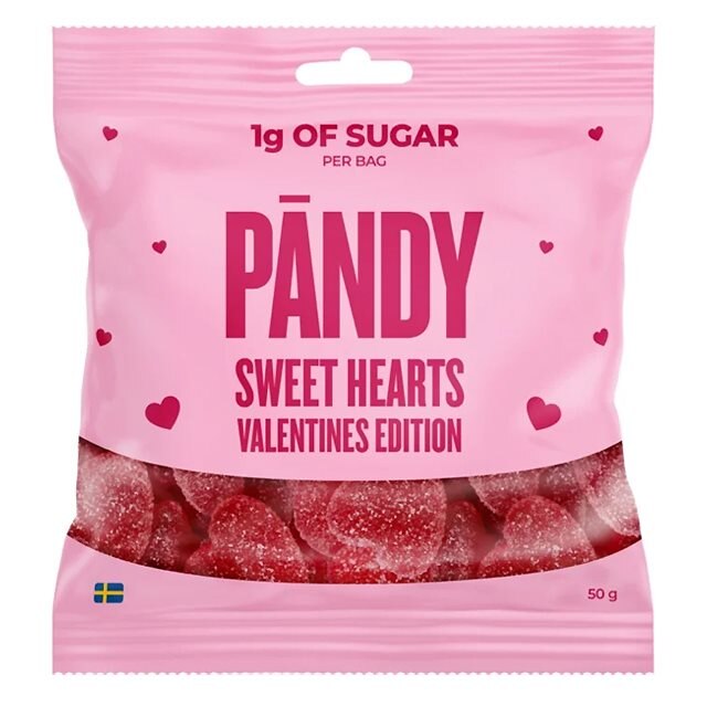 Pändy Candy Sweet Hearts Valentines Edition 50g | Kampanjer 1 - Snacks kampanj! Köp minst 3 - få 15% EXTRA rabatt | Gymkraft