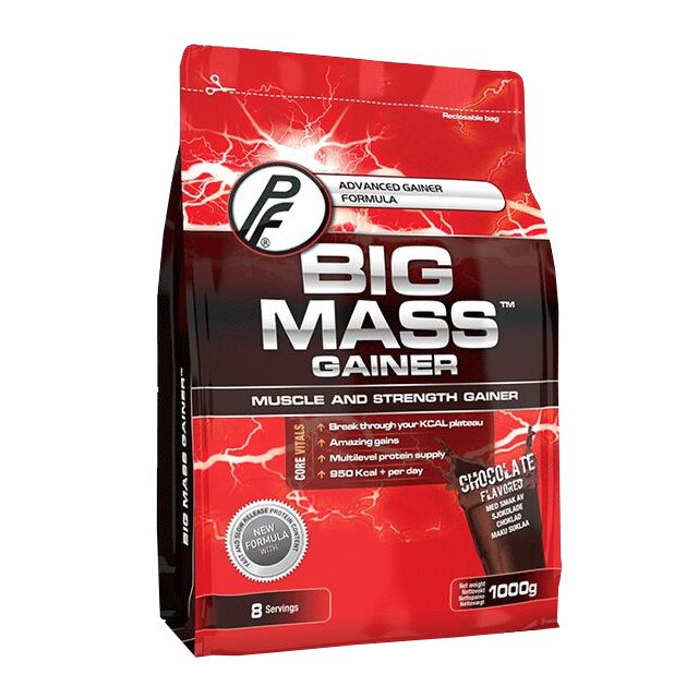 Proteinfabrikken Big Mass Gainer Chocolate 1kg | Kosttillskott - Träningstillskott - Efter träning | Gymkraft