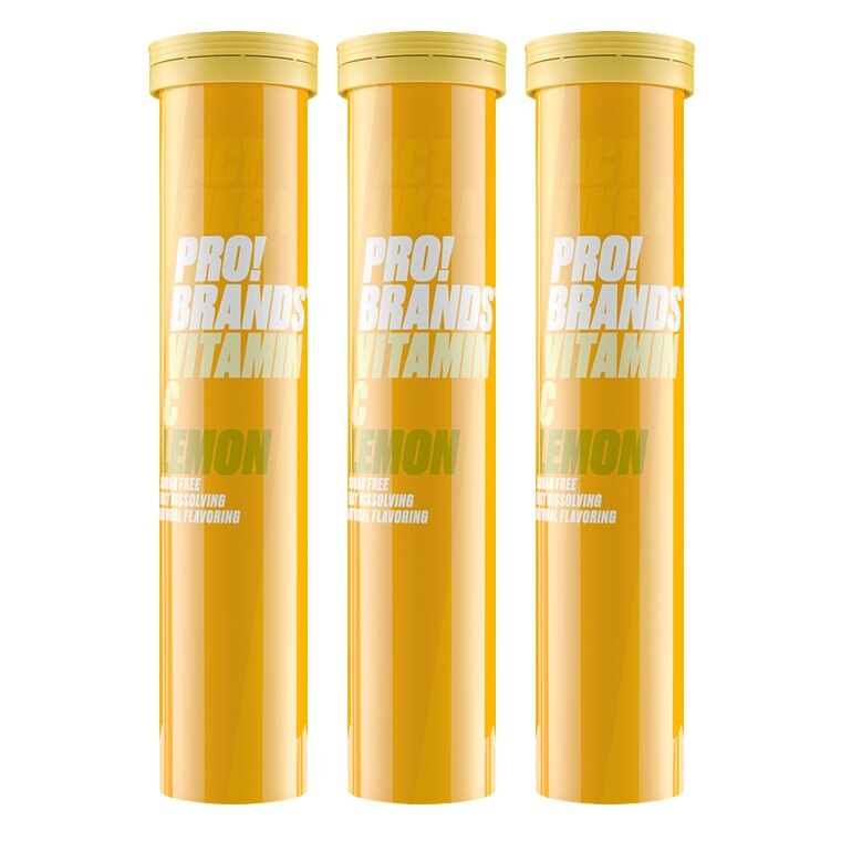 ProBrands Vitamin C 1000 Lemon 3x20 brustabletter | Kosttillskott - Vitaminer & Mineraler - C-vitamin | Gymkraft