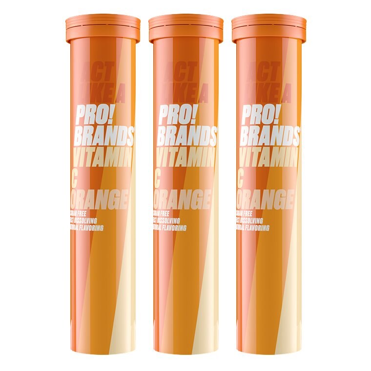ProBrands Vitamin C 1000 Orange 3x20 brustabletter | Kosttillskott - Vitaminer & Mineraler - C-vitamin | Gymkraft