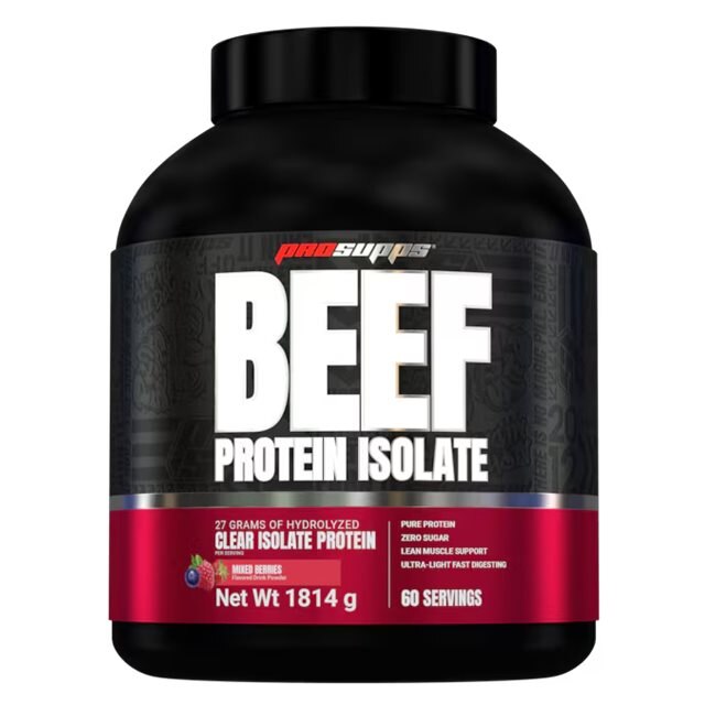 Pro Supps Beef Protein Isolate Mixed Berry 1816g | Kosttillskott - Träningstillskott - Efter träning | Gymkraft