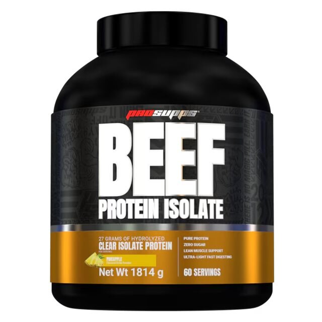 Pro Supps Beef Protein Isolate Sour Pineapple 1816g | Kosttillskott - Proteinpulver - Vassleprotein - Vassleisolat | Gymkraft