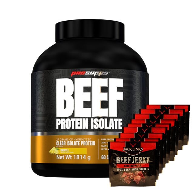 Pro Supps Beef Protein Isolate Sour Pineapple 1816g | Kosttillskott - Proteinpulver - Vassleprotein - Vassleisolat | Gymkraft