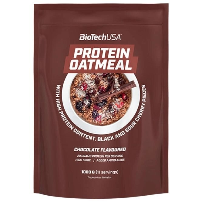BiotechUSA Protein Oatmeal Chocolate cherry 1000g