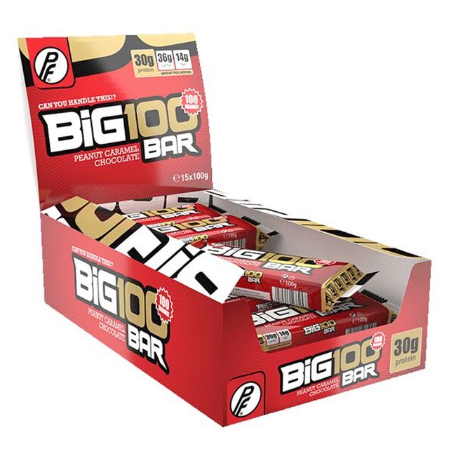 Proteinfabrikken Big 100 Bar Peanut Caramel Chocolate 15x100g | Kampanjer 1 - Bars Kampanj! Köp minst 3 - Få 15% EXTRA rabatt! | Gymkraft